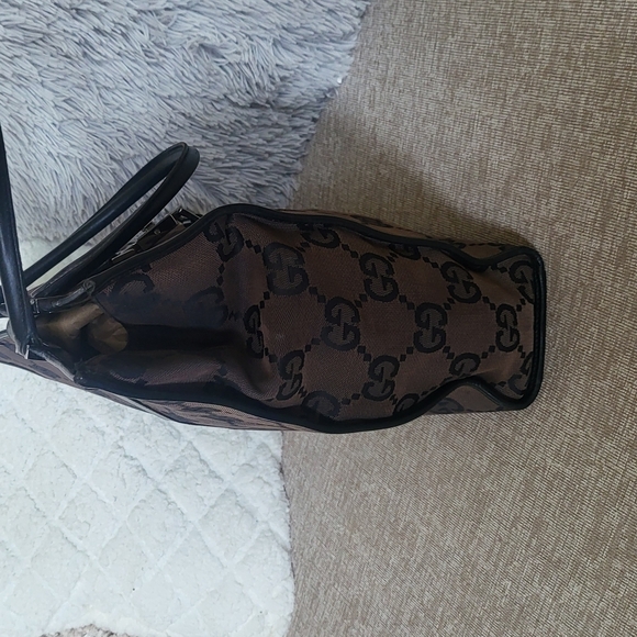 GUCCI Handbag Tote Bag Jackie GG Canvas.. Authentic - Picture 3 of 13